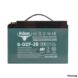 Тяговый аккумулятор RuTrike 6-DZF-28 (12V28A/H C3)