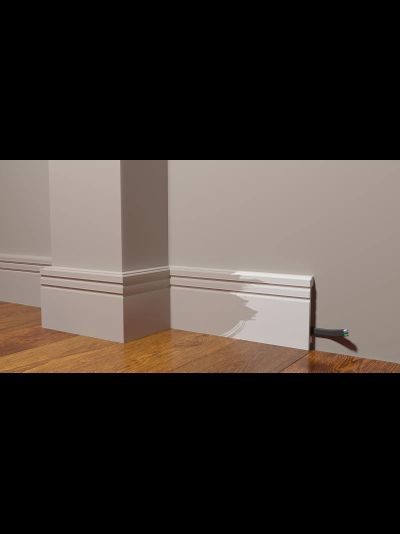 Напольный плинтус Decor-Dizayn DD724, для покраски, влагостойкий, ударопрочный, 2 метра