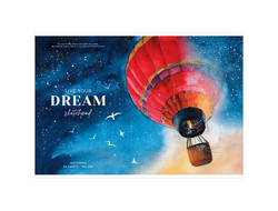 Альбом для рисования 24 л. на скрепке Greenwich Line "Dream above", картон. обл. (PS24s-36907)
