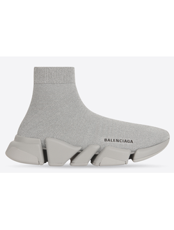 Кроссовки Balenciaga WOMEN'S SPEED 2.0 TRAINERS SHINY IN GREY
