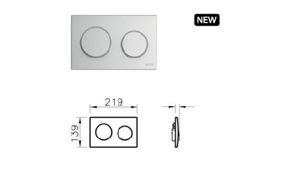 Комплект: Подвесной безободковый унитаз VitrA S10 Spinflush, с сиденьем микролифтом, инсталяцией и панелью управления 9842B003-7206