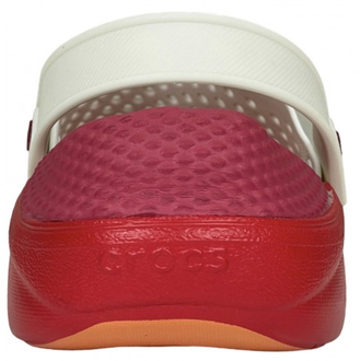 CROCS LITERIDE CLOG BARELY ORANGE WHITE