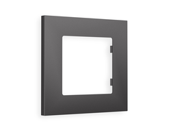 Рамка 1-ая Антрацит серый, коллекция QUBI - Ambrella Volt - ALFA