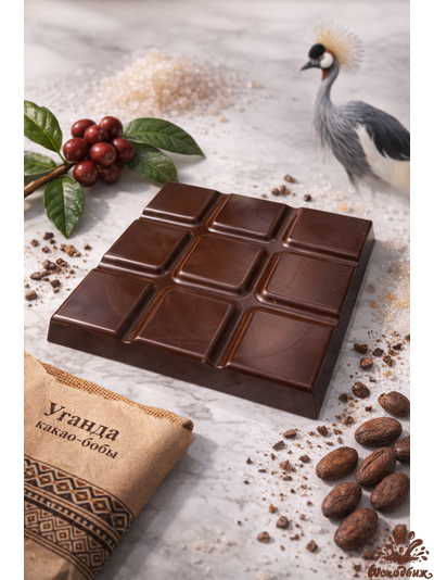 Темный 70% шоколад Уганда Semuliki Forest плитка 50 г