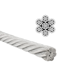 Трос нержавеющий 7х19, 4 мм