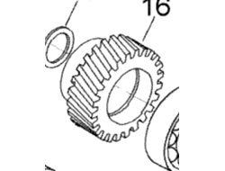 Шестерня КПП (31 зуб.) оригинал BRP 875156049 M875156049 для BRP LYNX/Ski-Doo (Sprocket 31 Th)