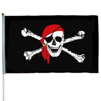 Флаг пиратский 30х45 см
