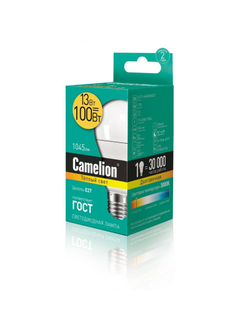 Лампа светодиодная Camelion LED13-A60/830/E27,13Вт,220В 12045