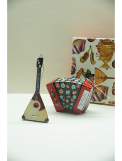 Комплект ёлочных игрушек "Балалайка и Гармонь"