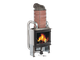 Теплонакопитель HSS07 для топки Jotul i18, общий вид на установку