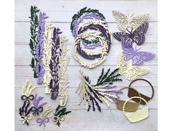 Набор вырубки для коллекции бумаги "Lavender provence" от Fabrika decoru