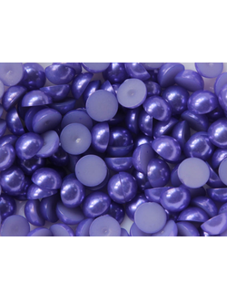 Полубусины 10 мм, цвет  фиолетовый