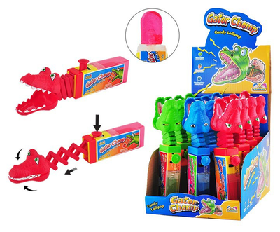 Кидсмания Gator Chomp Крокодил Леденец 17гр (12 шт)