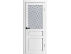 Дверь со стеклом ДО Классика 3Ф белого цвета аляска