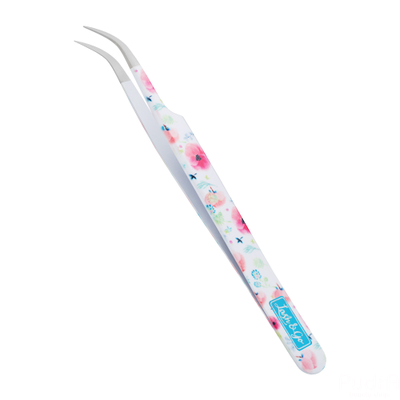 Lash&Go Пинцет изогнутый для наращивания ресниц | Лэш энд Гоу