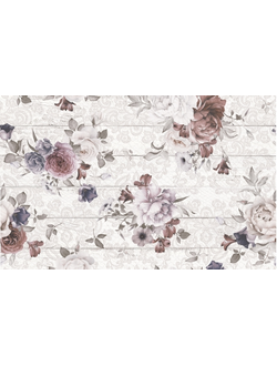 Панно настенное Шебби Шик 1606-0006 40х60 цветы (комп. 2шт)