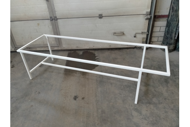 Каркас кушетки, труба профильная 25х25, порошковая покраска белый глянец