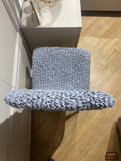 Чехол на стул Микрофибра Грэй. ЗАЩИТА МЯГКОЙ МЕБЕЛИ ОТ ЖИВОТНЫХ. Россия