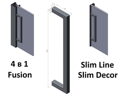 Ручка  накладная на  самоклеющейся  основе  в цвете ...  AA0037.VP000...CH  ARISTO