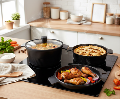 Набор посуды для приготовления, 3 в 1