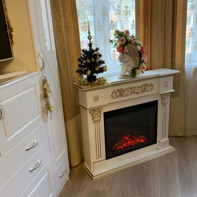 Электрокамин Лидс WTG с очагом Sparta 25.5 LED