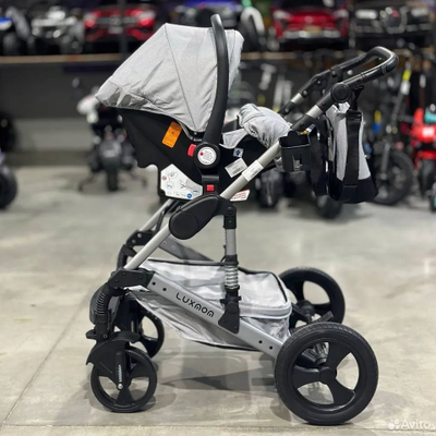 Детская коляска 3 в 1 Luxmom 558 Серый