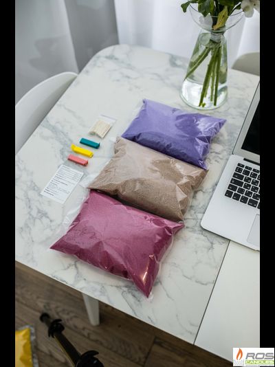 Набор цветных свечей: фиолетовые "Фиолетовый" - 1кг; красные "Малиновый" - 1кг; бежевые "Бежевый" - 1кг