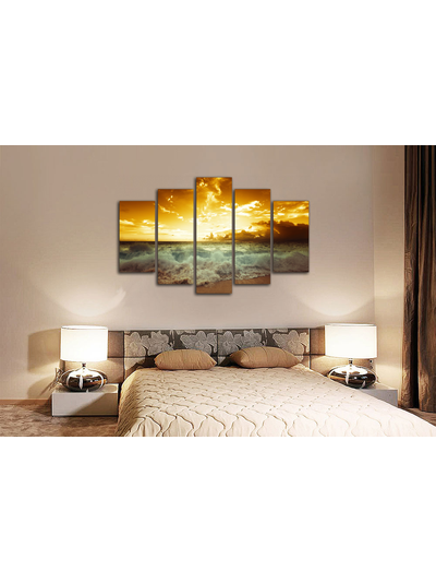 Модульная картина "Красное море"