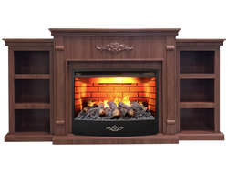 Электрокамин Брукс LUX AO с очагом 3D FireStar 25.5