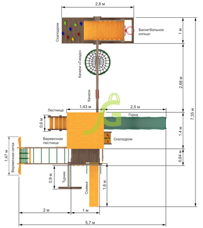 Детская площадка IgraGrad Спорт 5