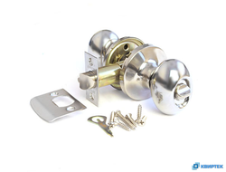 Ручка-защёлка дверная с фиксатором 6093-03-cr хром купить в Челябинске | КВИРТЕК