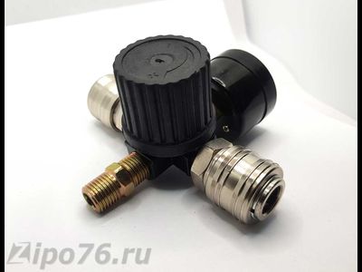 Регулятор редуктор компрессора 2 быстросъема, манометр