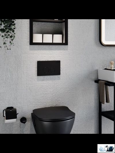 Кнопка смыва Creavit Terra GP9002.01 черная матовая