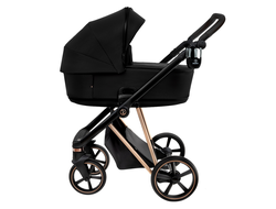Коляска 2в1 Roan Sol Luxury Raven/Rose Gold (руч.Черная)