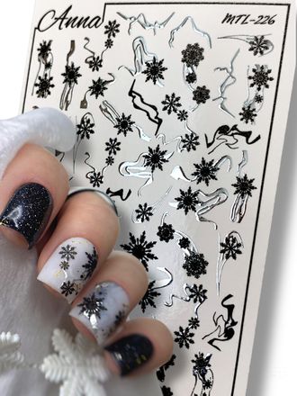 Слайдер-дизайн MilliArt Nails Металл MTL-226