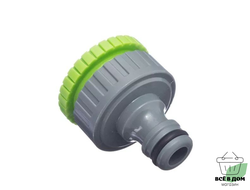 Штуцер резьбовой д/крана с резьбой, с переходником 1"-3/4", E1M