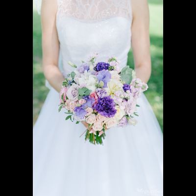 Букет невесты &amp; Бутоньерка № 1347