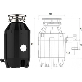 Измельчитель пищевых отходов BONE CRUSHER BC 910