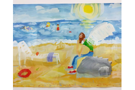 "Ангел на земле". Тематическая работа к выставке.