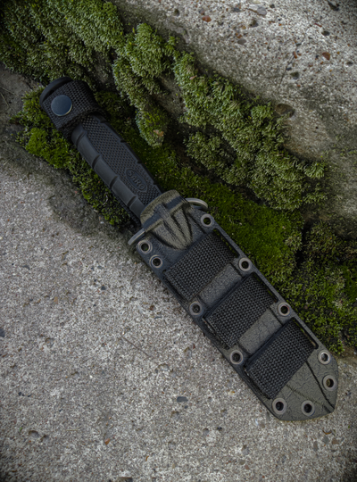 Тактический нож 6Х9С сталь AUS 6, рукоять резина, ножны ABS