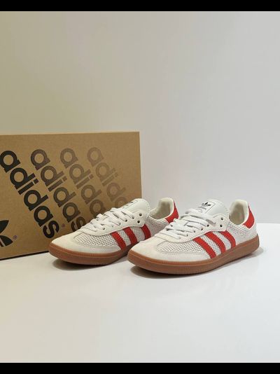 Adidas Samba OG Crystal White Preloved Red