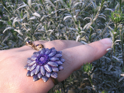 Мистическое кольцо "Цветок Феи Лилак"