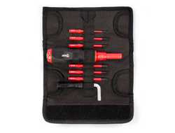 Диэлектрическая динамометрическая отвертка VDE со сменными битами SLIM, 6 шт, НИО-3306