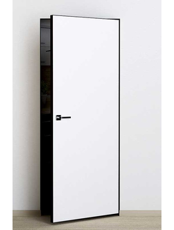 Межкомнатная дверь IN 9 скрытого монтажа (комплект) AL черная кромка 40 мм