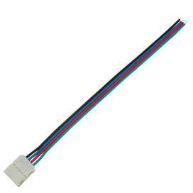 Коннектор Ecola 15см зажим-провод 4-х конт SMD5050 RGB (цена за уп. 3шт.) SC41C1ESB