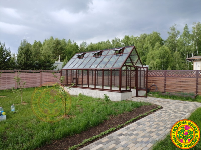 Элитная теплица Честерфилд Эталон для дачи 6000x3000