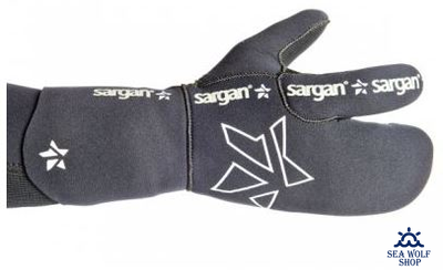 Рукавицы неопреновые 7мм Sargan 3х-палые "Мечта пианиста" р.XXL