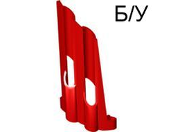 ! Б/У - Technic, Panel Fairing # 3 Large Long, Large Holes, Side A, Red (32188 / 4125179 / 4234436) - Б/У