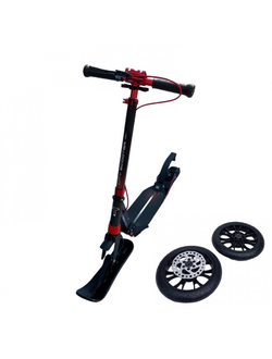 Снежный самокат  2в1 tech team CITY SCOOTER Disk Brake red 2022