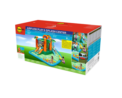 Надувной батут с горкой «Тропикана»